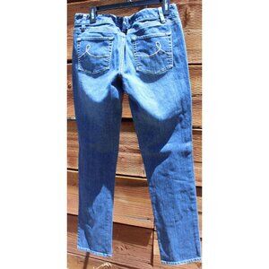 Ann Taylor LOFT Womens Skinny Fit Jeans Sz 8 L 32.5" LowRise Cotton Blend #V-19